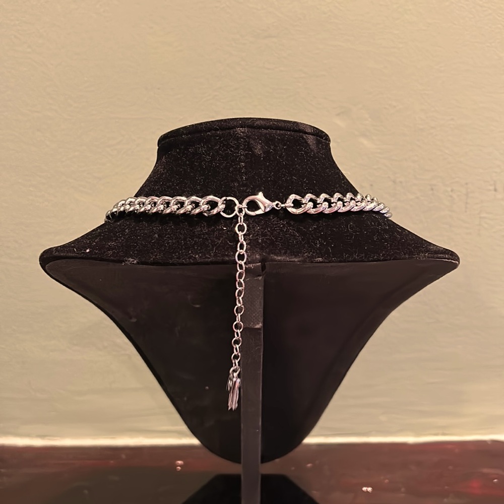 Large Rhinestone Statement Necklace - image 3